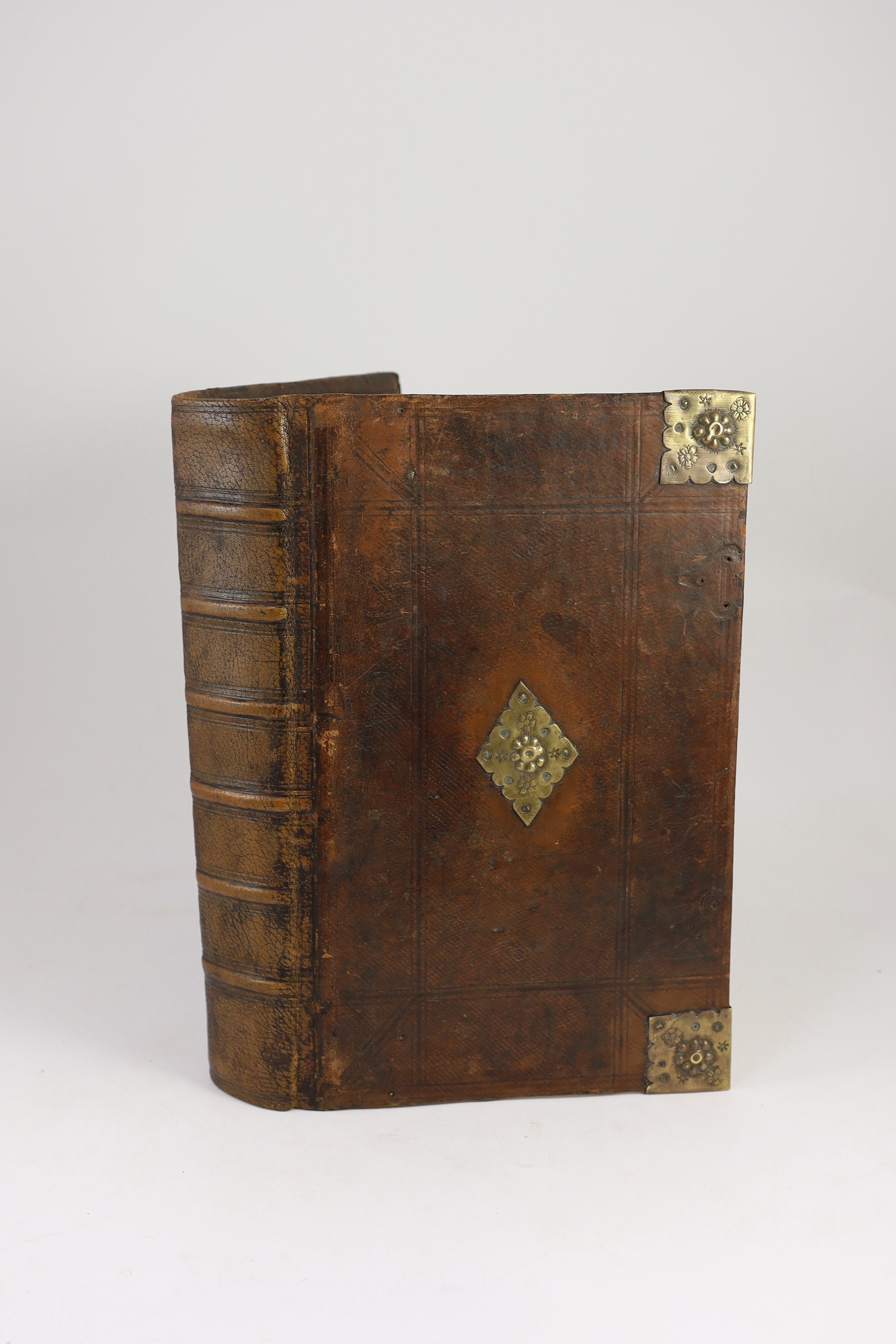 (Amsterdam - Printed 18th Century Folio Bible - Authorised Version, with Geneva Notes) The Holy Bible Containing the Old Testament and the New.......With most profitable Annotations....hand-coloured pictorial engraved an